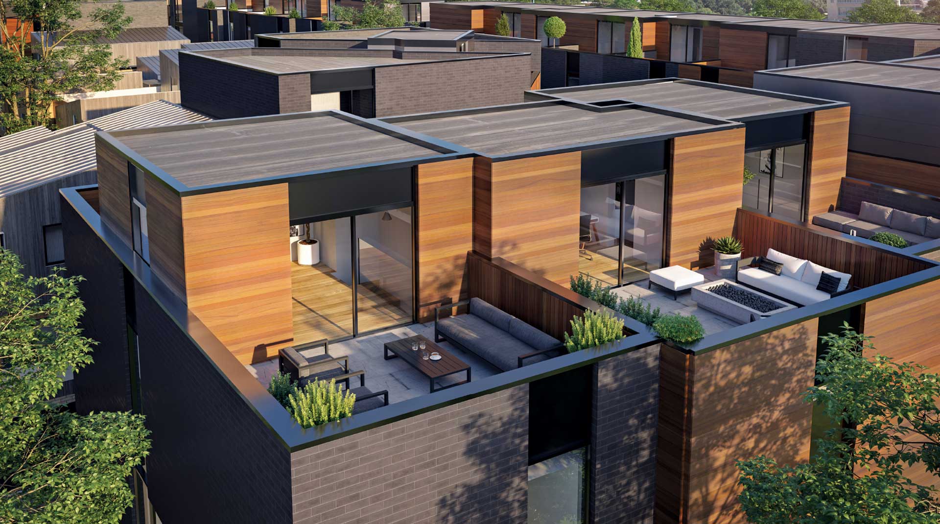 Pullman Parc Townhomes Roof Top